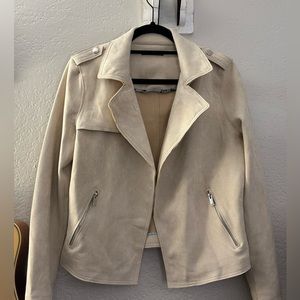 Faux Suede Beige/Tan Jacket